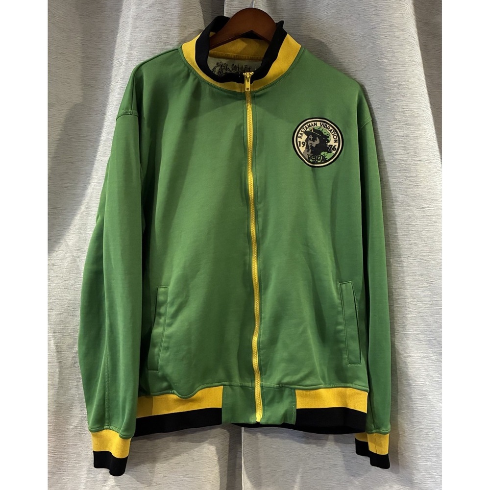 Bob Marley & the Wailers Rastaman Vibration Tour Jacket XL Green Catch A Fire